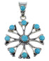 Silver And Turquoise Jewelry Pendant AX51578